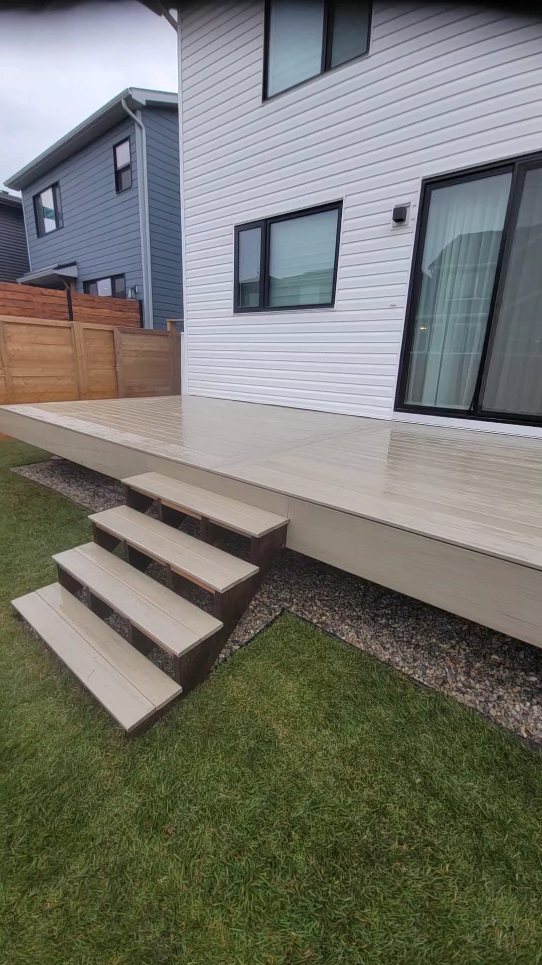 Backyard deck