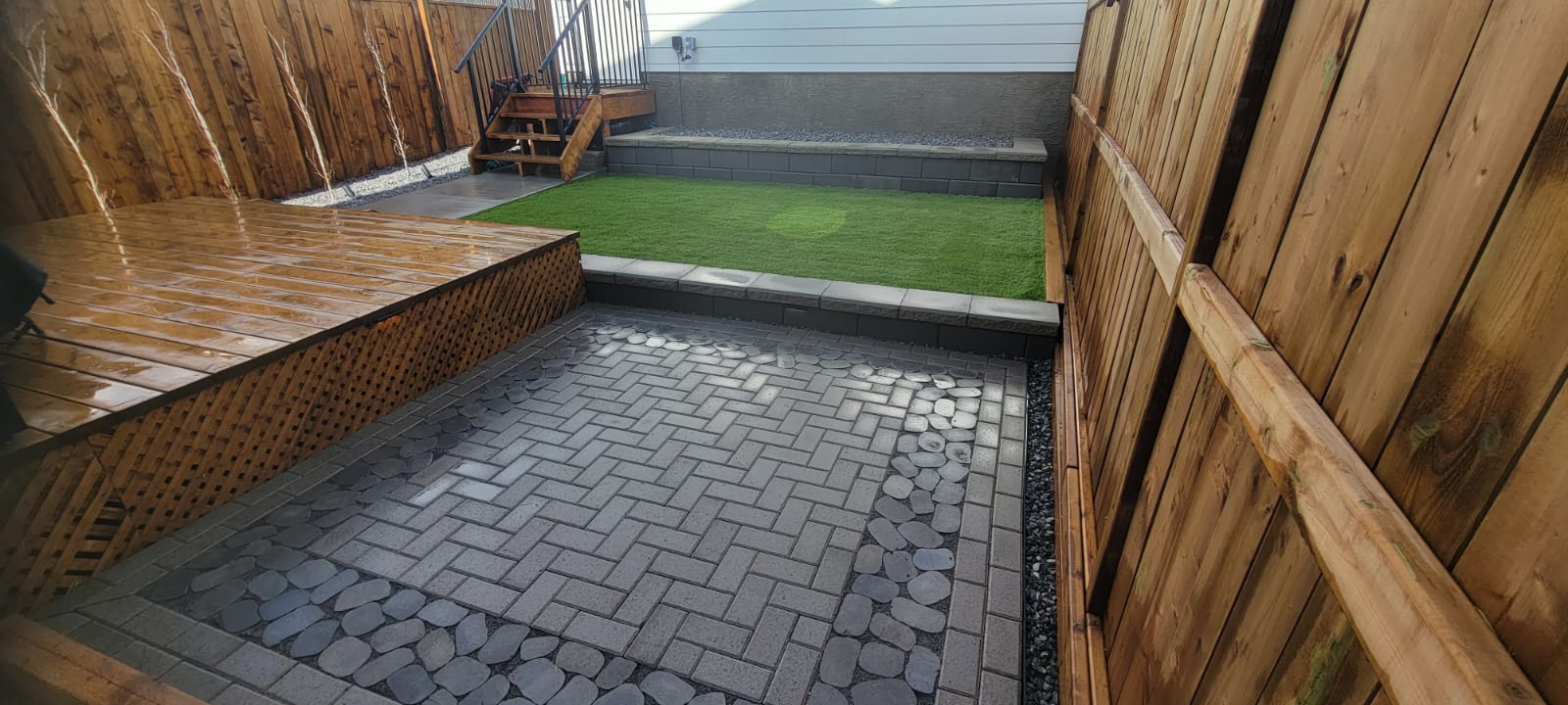 Backyard deck