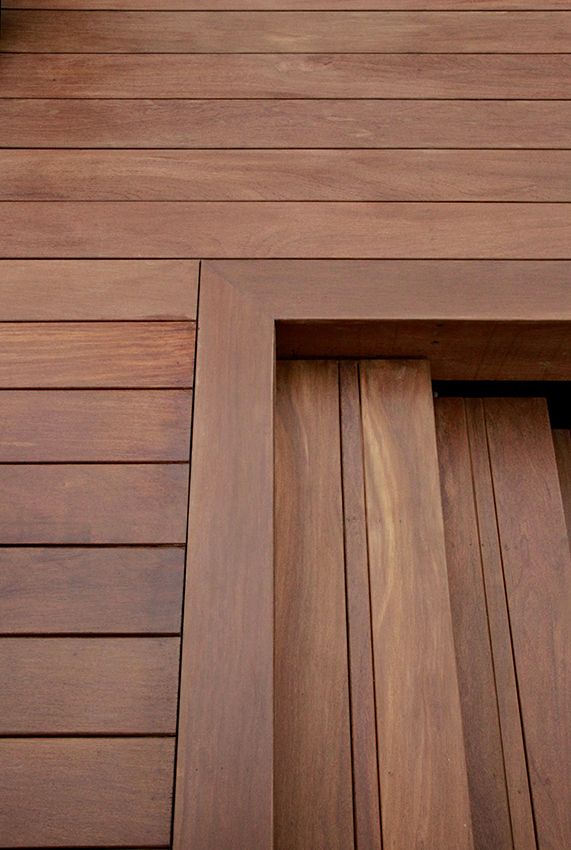 Pressure-treated deck